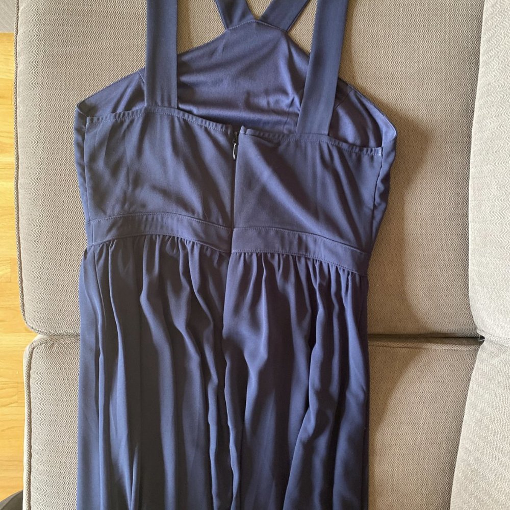 Navy Blue Floor Length Dress By Lulus Size Xl View 6